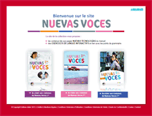 Tablet Screenshot of nuevas-voces.com